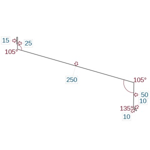 Terskelbeslag riskorn 2mm 312x1250mm presskanter